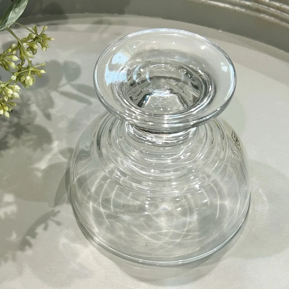 Vintage Pfaltzgraff Footed Clear Glass 4
